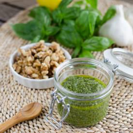 Roasted Garlic Walnut Pesto