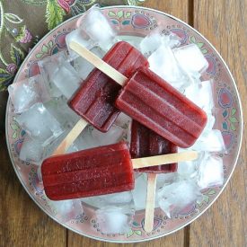 Blackberry and Grape Popsicles