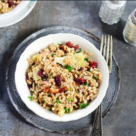 Farro Salad with Artichoke Hearts