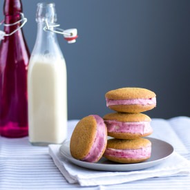 Raspberry Ice Cream Sandwich