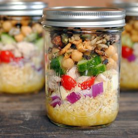 Chopped Salad Jars with Vinaigrette