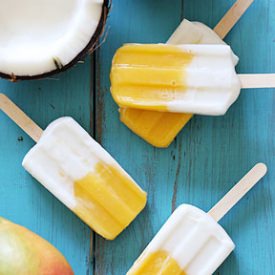 Mango Coconut Popsicles