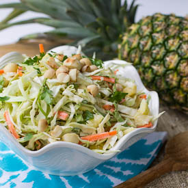 Pineapple Macadamia Slaw