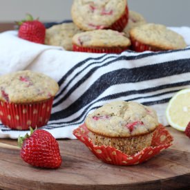 Strawberry Whole Wheat Muffins