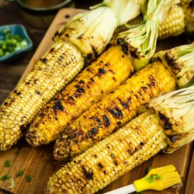 Grilled Corn with Miso Butter