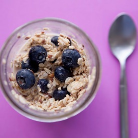 Overnight Blueberry Maple Oatmeal