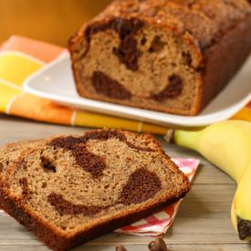Chocolate Marbled Banana Bread