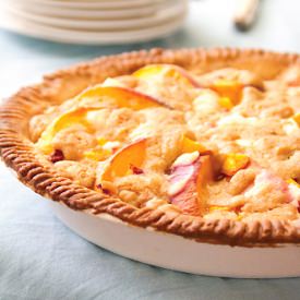 Sour Cream Peach Pie
