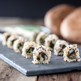 Smoky Roasted Portobello Sushi