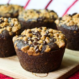Reese’s Chocolate Zucchini Muffins