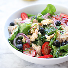 Summer Berry Spinach Salad