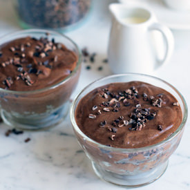 Chocolate Mousse with Cocoa Nibs