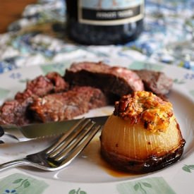 Blue Cheese & Bacon Stuffed Onions