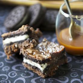 Salted Caramel Oreo Brownies