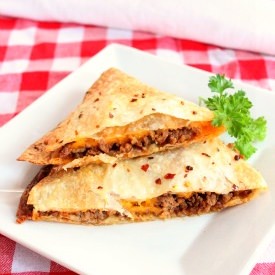 Cheeseburger Quesadilla