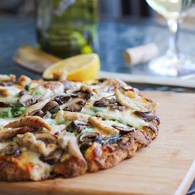 Roasted Chicken & Mushroom Pizza