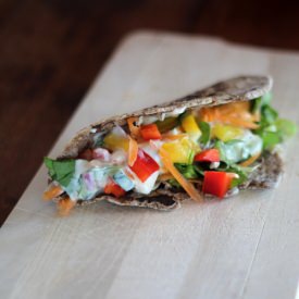 Rye-Tortilla with Veggies
