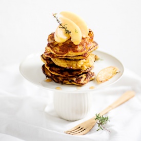 Pumpkin and Apple Pancakes