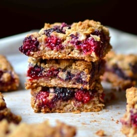Blackberry Oat Bars