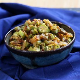 Okra and Onion Stir Fry