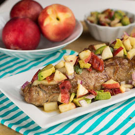 Pork with Nectarine Salsa