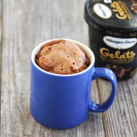 Chocolate Ice Cream Mug Cake