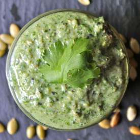 Roasted Hatch Chile Pesto Sauce