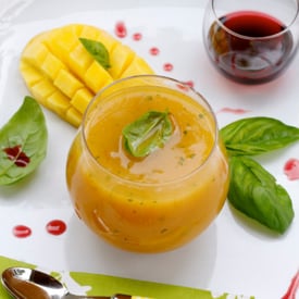 Mango Basil Iced Tea Shake
