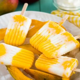 Mango Lassi Popsicles