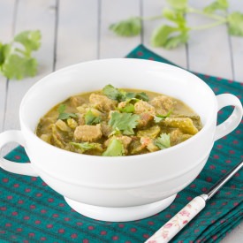 Snow Peas Soya Chunks Kuruma