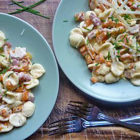 Butternut, Bacon & Pepper Carbonara