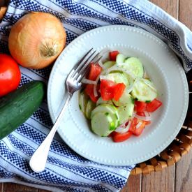 Cucumber Tomato Summer Salad