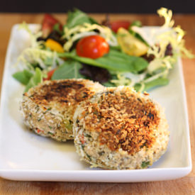 Crispy Herbed Salmon Cakes