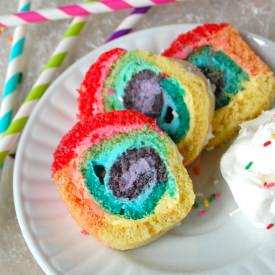 Rainbow Cake Roll