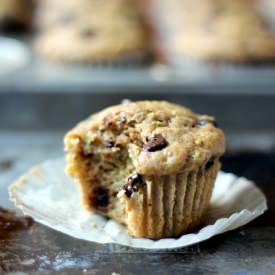 Skinny Zucchini Banana Muffins