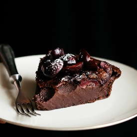 Clafoutis with Cocoa and Cherries