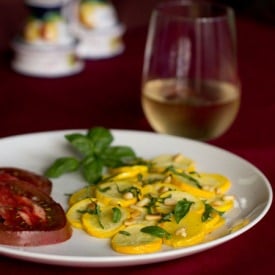 Squash with Basil and Pine Nuts