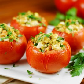 Feta-Stuffed Tomatoes