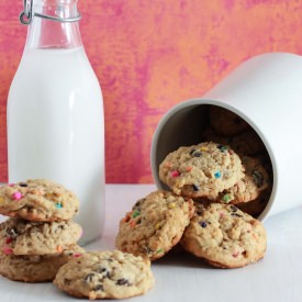 Oatmeal Peanut Butter M&M Cookies