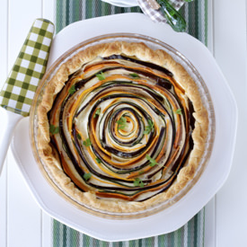 Spiral Vegetable Ricotta Pie