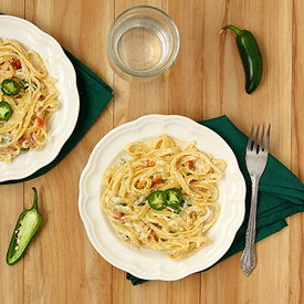 Jalapeno Popper Fettuccine Alfredo