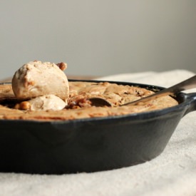 Cinnamon Peanut Skillet Blondies