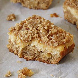 Caramel Cheesecake Apple Blondies