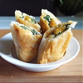 Spinach and Feta Spring Rolls