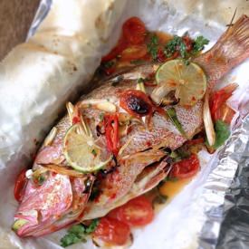 Lime And Chilli Roasted Snapper