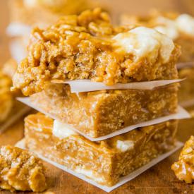 No-Bake PB Marshmallow Cereal Bars