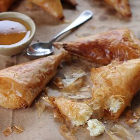 Honey Ricotta Filo Turnovers
