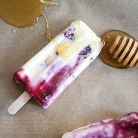 Goat Cheese, Blackberry, Honey Pops