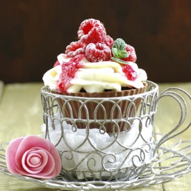 Chocolate & Raspberry Cream Cupcake