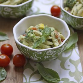 Pasta with Avocado Cashew Cream